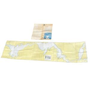 Lake Mead NOAA Nautical Chart Poster Arizona Nevada Map 1975 Commerce Vintage